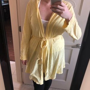 Yellow bathrobe